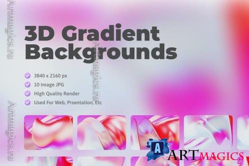3D Gradient Backgrounds vol 1