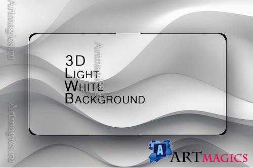 3D Light White Background