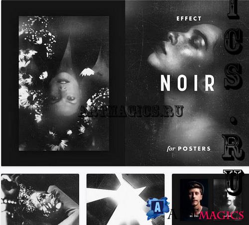 Mysterious Noir Poster Effect - 12514655