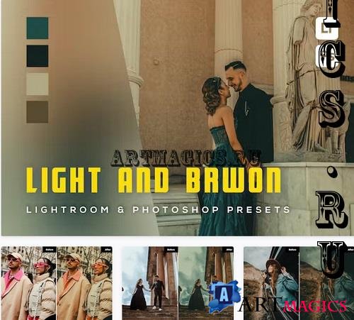 6 Light and Brown Lightroom and Photoshop Presets - 5EZDTEH