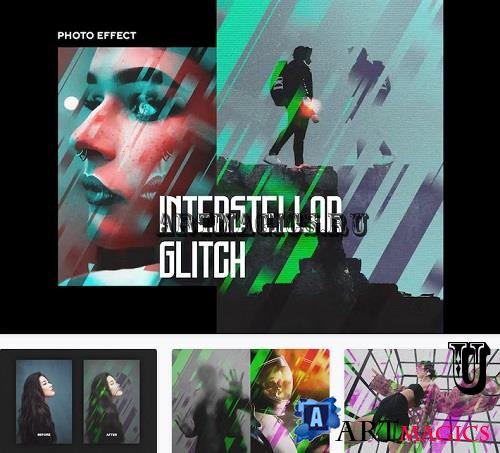 Interstellar Glitch Poster Effect - 26700790