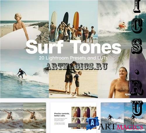 20 Surf Tones Lightroom Presets LUTs - 35913722