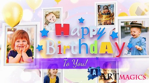 Happy Birthday Photo Frames 786025 - Project for After Effects