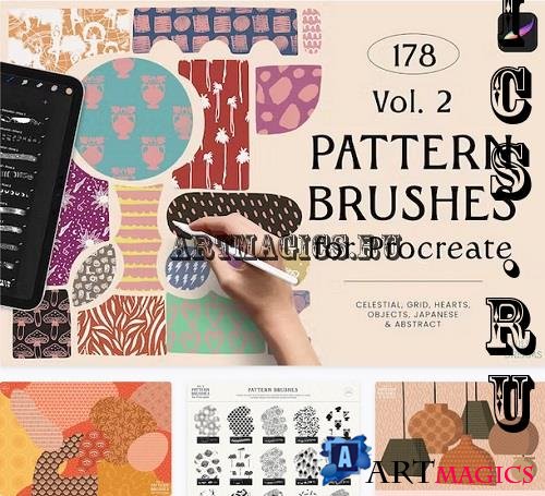 Pattern Brushes For Procreate Vol 2 - 21322429