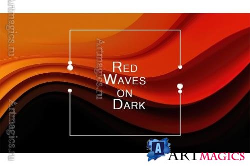 Red Waves on Dark
