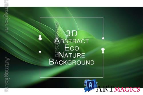 3D Abstract Eco Nature Background vol 3