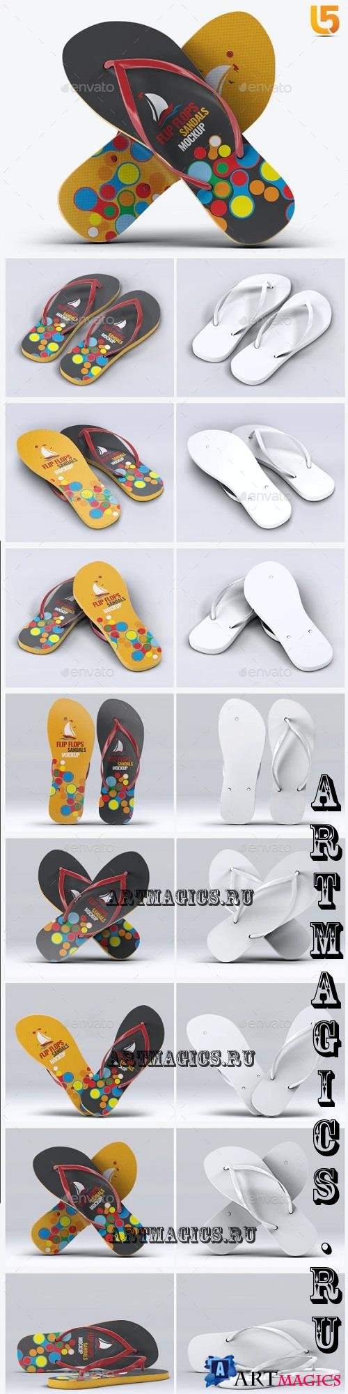 Flip Flops Sandals Mock-Up - 47516601