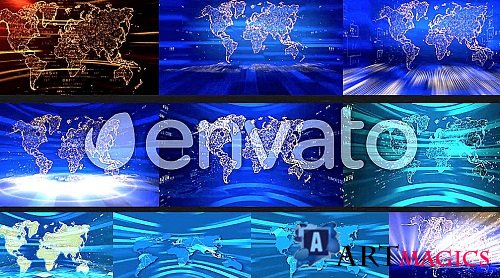 Videohive - Backgrounds For News 48068577 - Project For Final Cut & Apple Motion