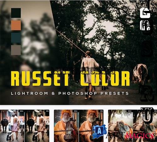 6 Russet Color Lightroom and Photoshop Presets - DLG6AYP