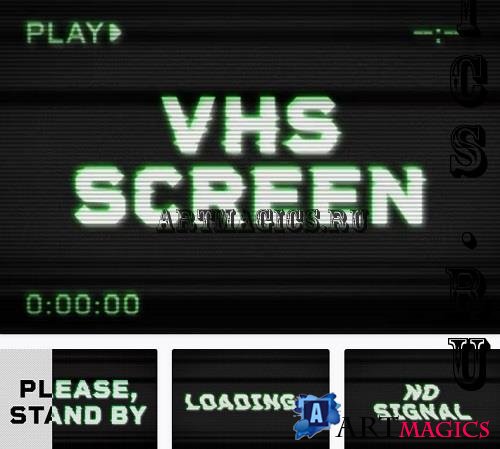 VHS Screen Text Effect - 42261478