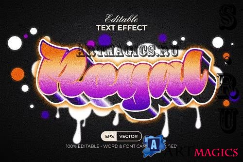 Royal Text Effect Graffiti Style - 42271439