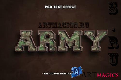 Army Stylized PSD 3D Text Effect - SHLVQZ6
