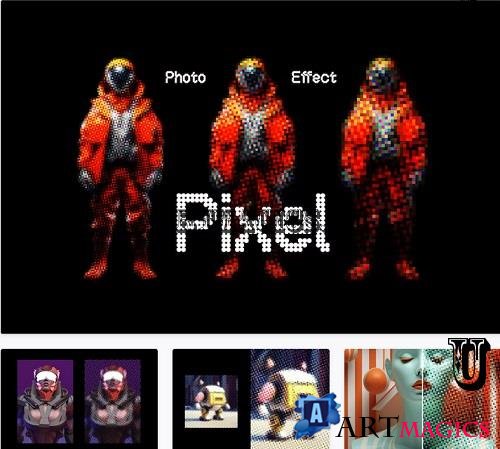 Colorful Pixels Photo Effect - 42262078