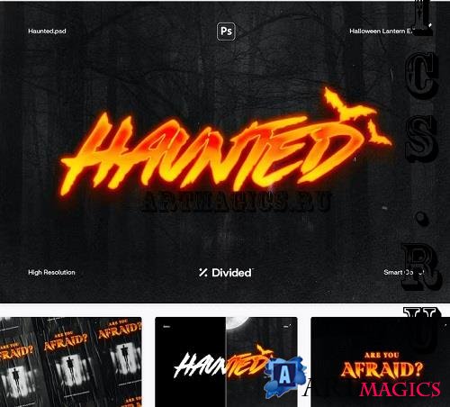 Haunted Halloween Text Effect - 6545013