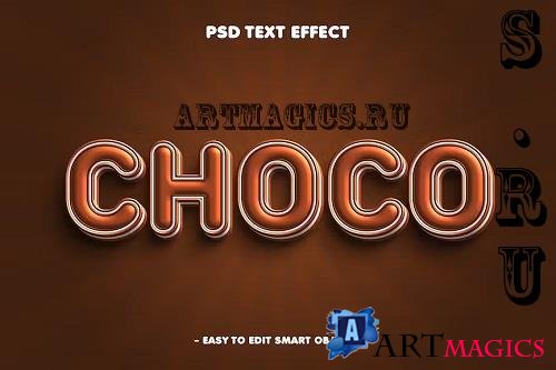 Choco 3D Psd Layer Style Text Effect - 7UG3XX5