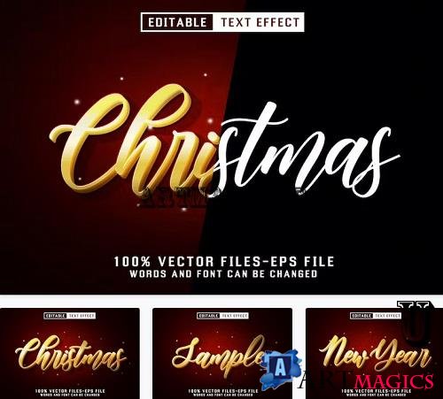 Christmas Editable Text Effect - CVTV6RW