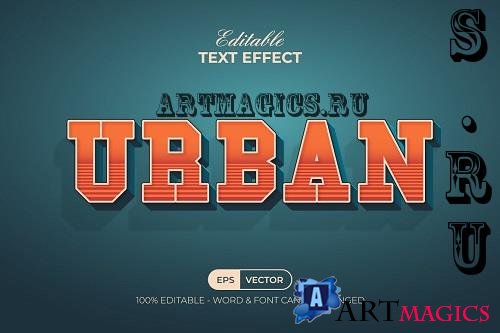 Urban Text Effect Retro Style - 42307052
