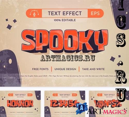 Spooky - Editable Text Effect - 42313150