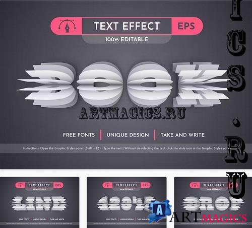 Book - Editable Text Effect - 42305590