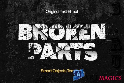 Broken Parts Text Effect - 42327251