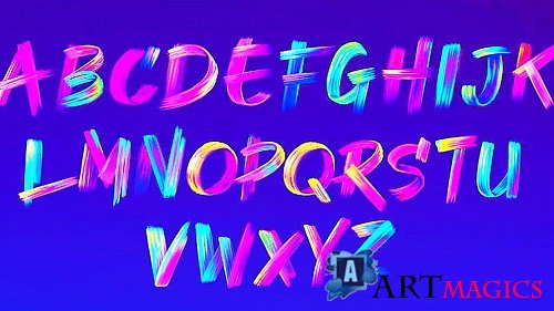 Paint Brush Typography Kit 1675157 - Project for After Effects
