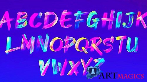 Paint Brush Typography Kit 1675157 - Project for After Effects 