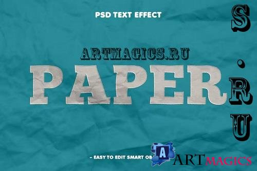 Realistic Paper Textured Layer Style Text Effect - F2Q3Y6K