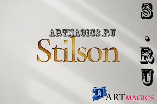 Stilson Gold Logo Mockup - 94PBV3S