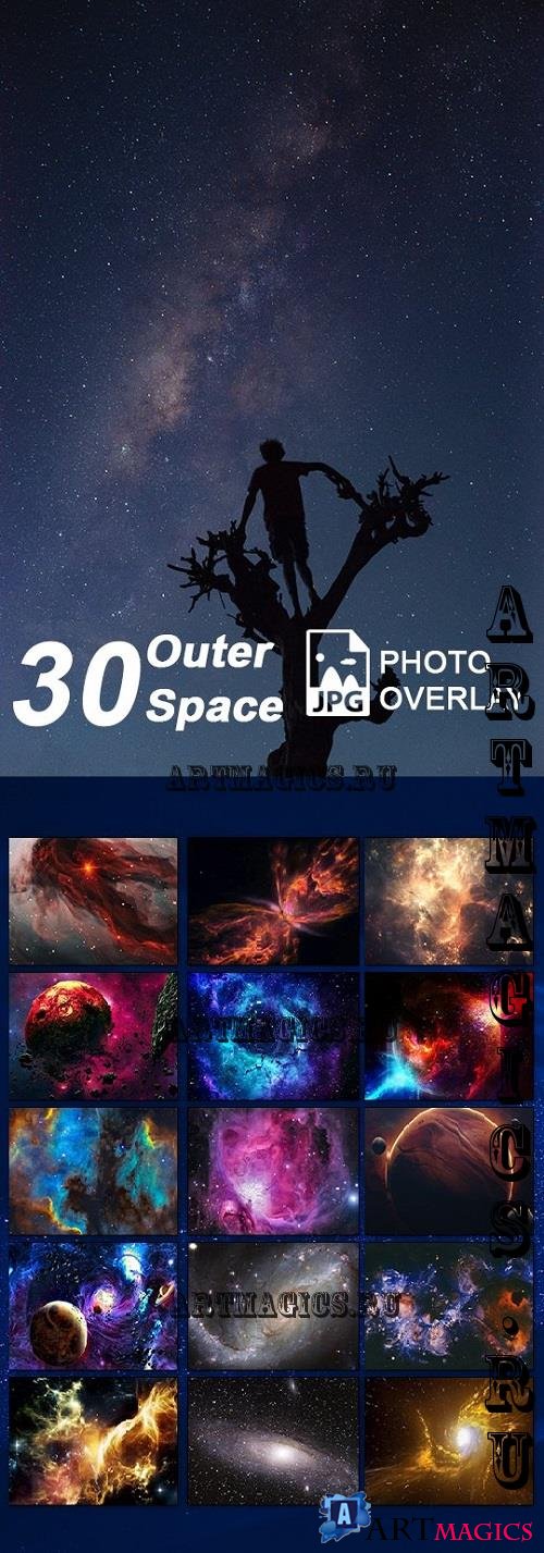 30 Outer Space Photo Overlay - 68772407
