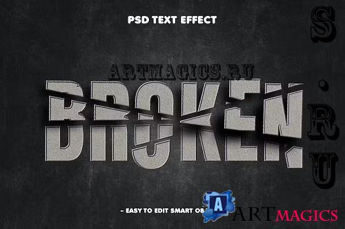 Broken Destructive Bold Text Effect - FDXSRJQ