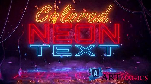 Glitch Neon Logo Reveal 1762513 - Project for After Effects 