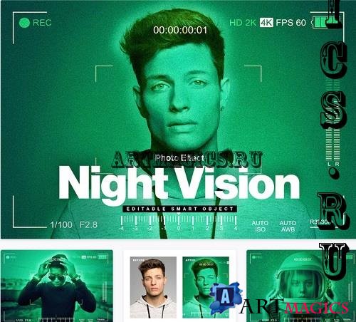 Night Vision Photo Effect - PSR3424