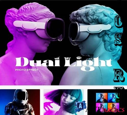 Dual Light Photo Effect - 91529935