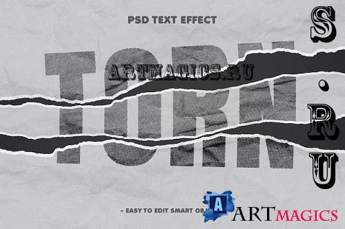 Torn Paper Psd Layer Style Text Effect - X3M45ZD
