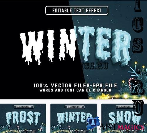 Winter Editable Text Effect - Z47DQZW