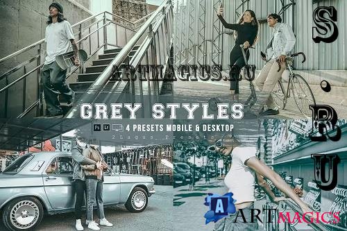 Grey Styles 4 Lightroom Presets Mobile & Desktop - 44PBZV2