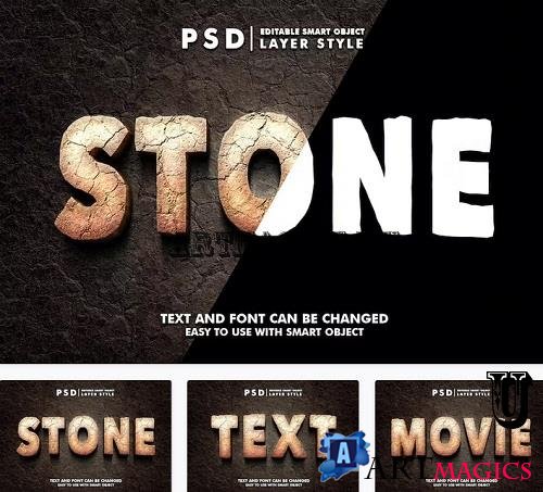 Stone Editable Text Effect - 5XRP652