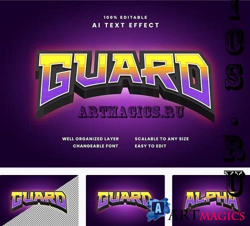 Guard Text Effect - LLXASJ4