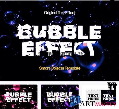 Bubble Distortion Text Effect - 91577262