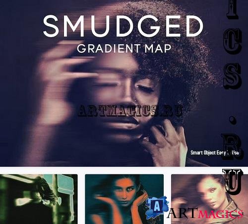 Smudged Gradient Map Effect - 44436694