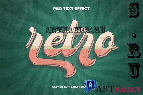Retro Layer Style PSD Text Effect - M2ULMPJ