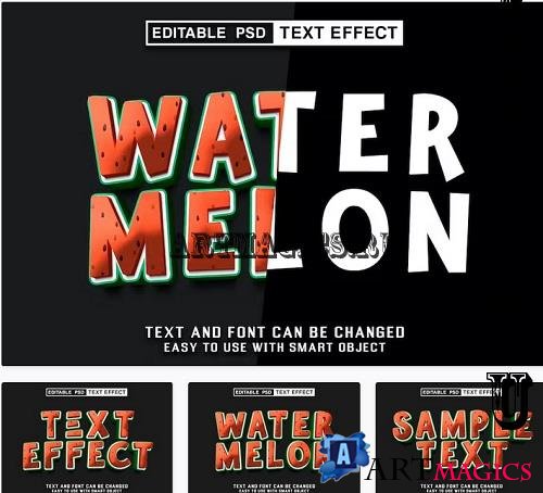 Watermelon Editable Text Effect - HYS9WK3