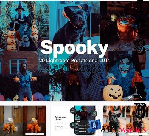 20 Spooky Lightroom Presets LUTs - 91564209