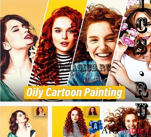 Oily Cartoon Painting Action - GPC2GKK