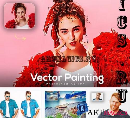 Vector Painting Photoshop Action - MD22PTS