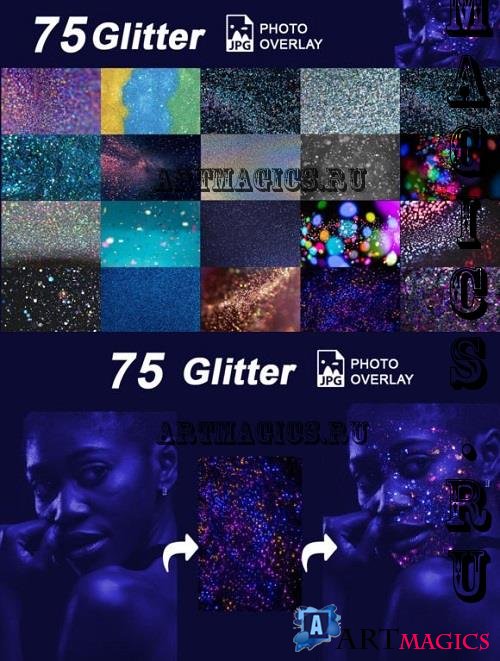 75 Glitter Photo Overlay V2