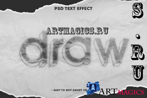 Draw Pencil Sketch Text Effect Layer Style - 85Y8JD7