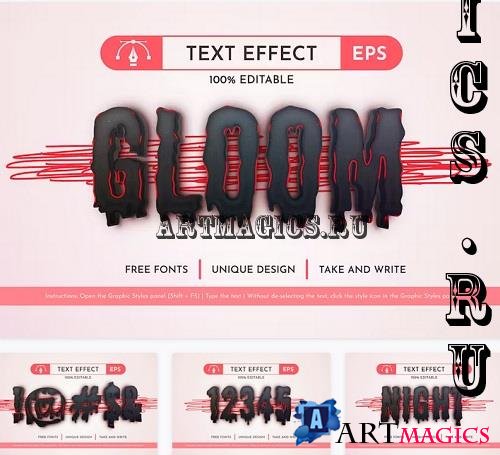 Gloom - Editable Text Effect - 91562910