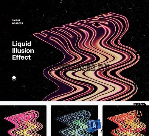 Liquid Illusion Text Effect - 91603298
