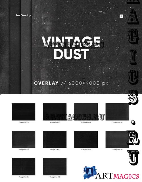 10 Vintage Dust Overlay HQ - 42157757